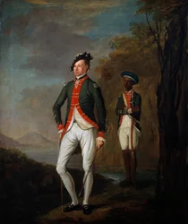 A British Officer of a Madras Sepoy Battalion Attended by a Sepoy Servant